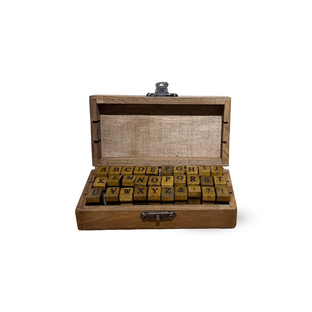 Alphabet Serif Uppercase Stamp Box Set