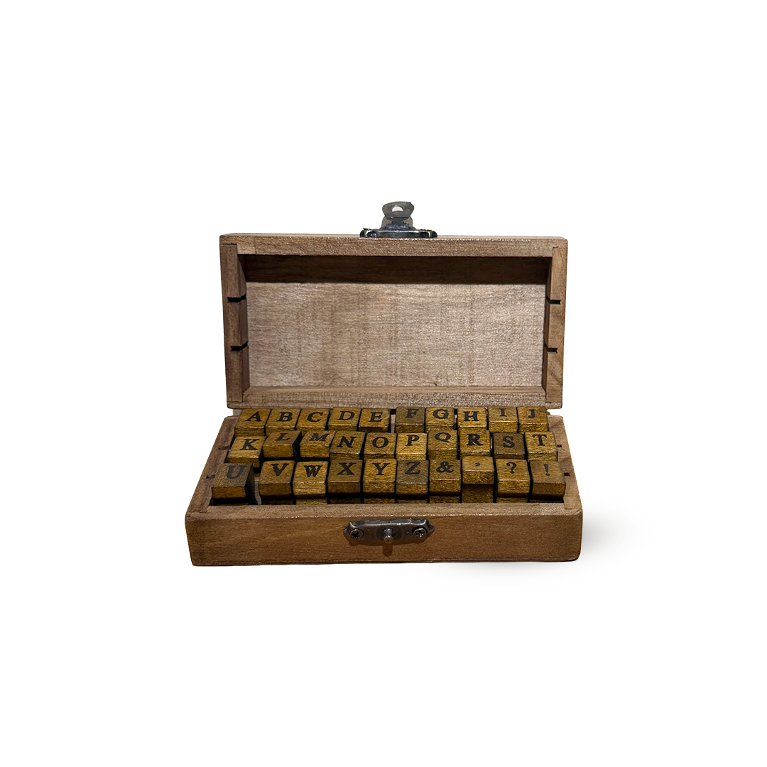Alphabet Serif Uppercase Stamp Box Set