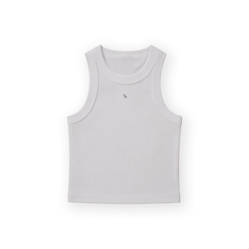 Zodiac White Tank Top - Capricorn