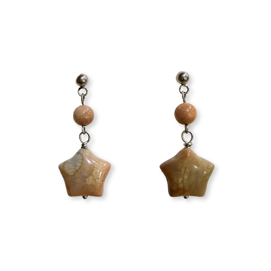 Coral Earrings