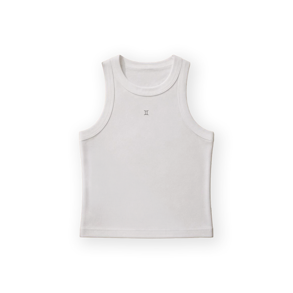 Zodiac White Tank Top - Gemini
