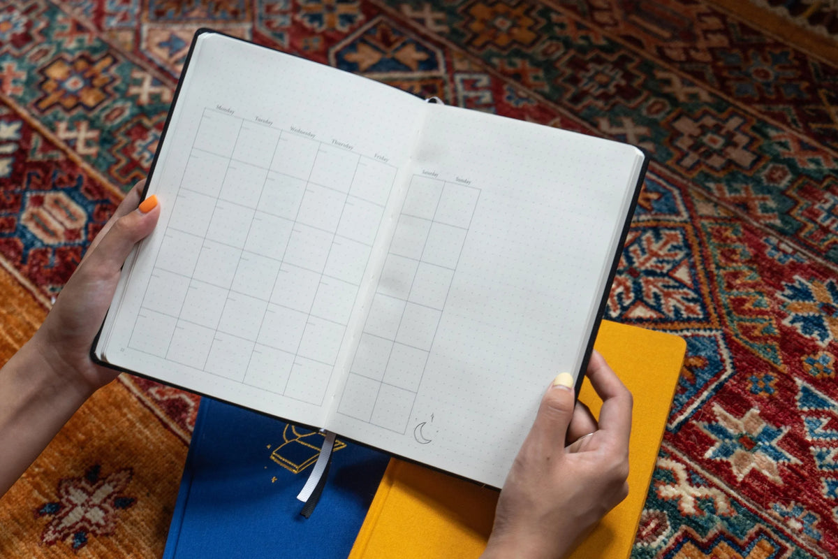 The Moon Dateless Bullet Journal - Blue
