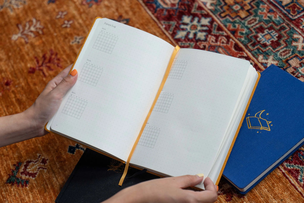The Moon Dateless Bullet Journal - Blue