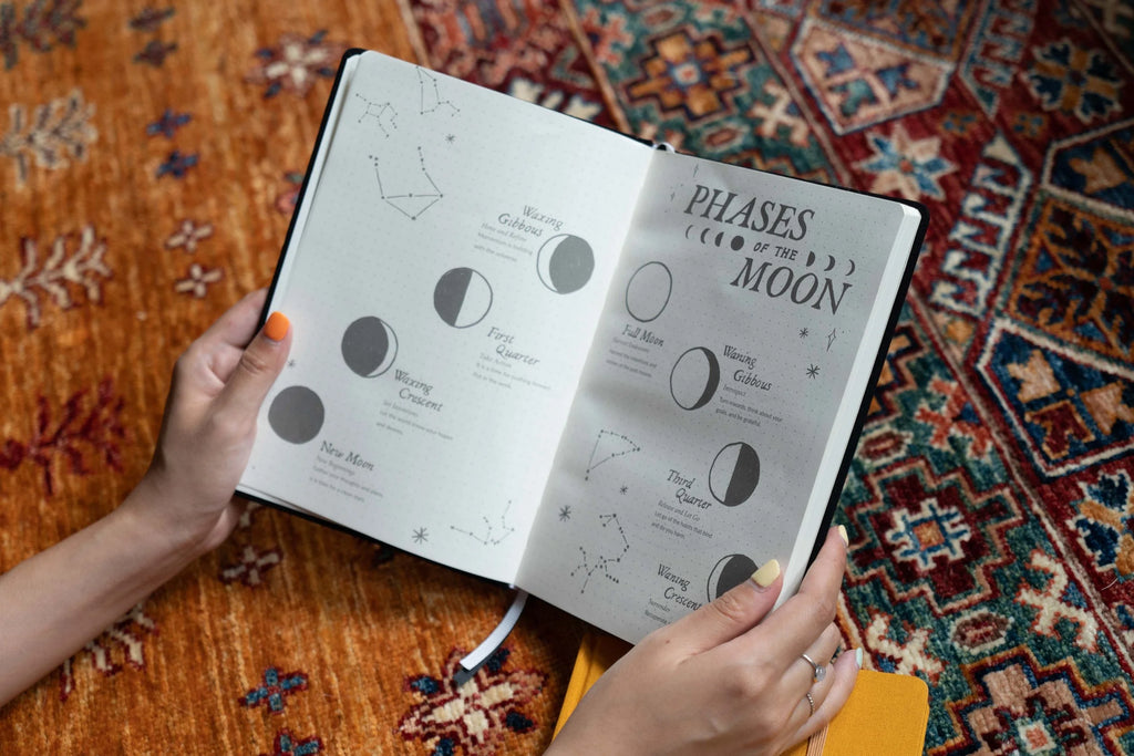 The Moon Dateless Bullet Journal - Blue